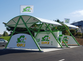 Deux pistes de lavage Haute pression couvertes modèle Gold avec local technique